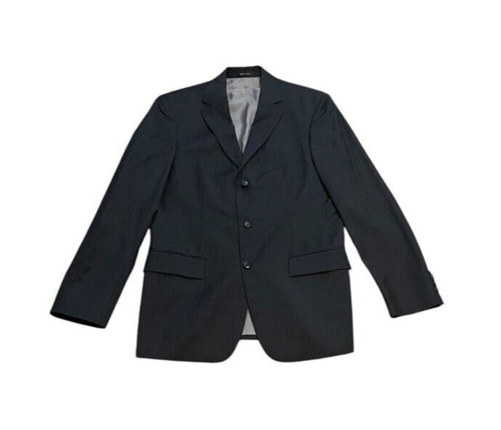 Hugo BOSS Rossellini Cinema Pinstripe Three Button Wool Sport Coat Mens Size 38R